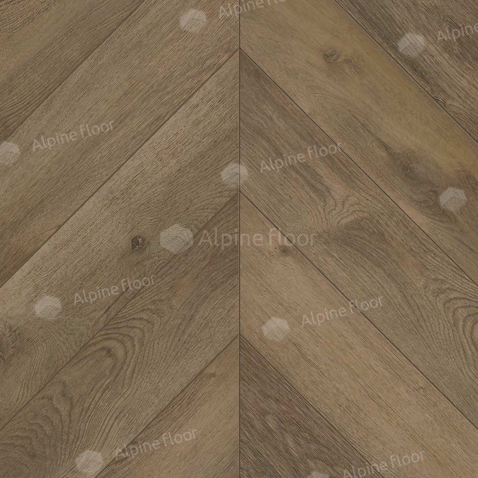 Паркет Ёлка Alpine Floor Chevron Alpine Дуб Насыщенный