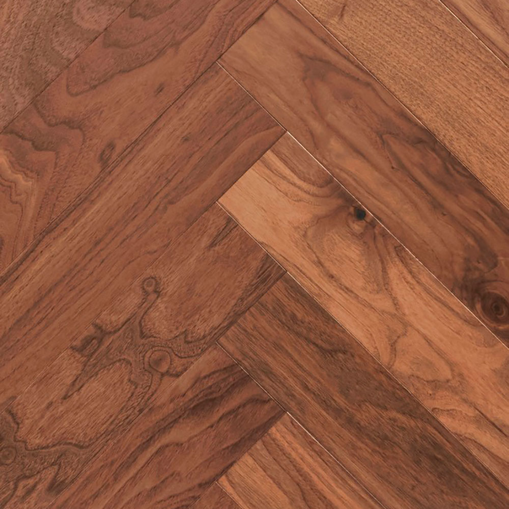 Паркет Ёлка Wood Bee Herringbone Орех американский Кангари