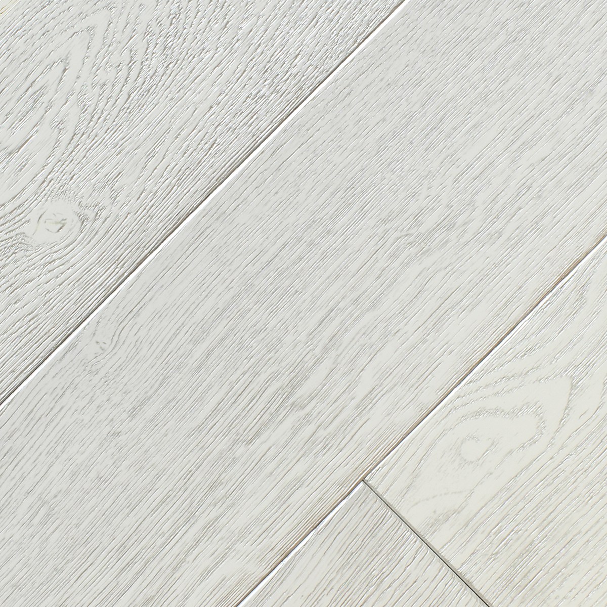 Массивная доска Vecchio Parquet Модерн Дуб эмаль белая с патиной серебро