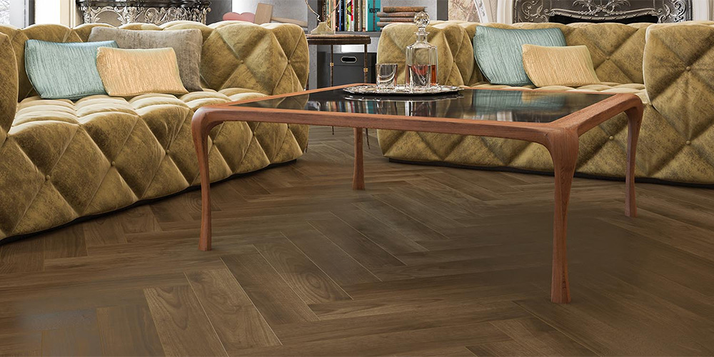 SPC ламинат FirmFit Herringbone Орех американский