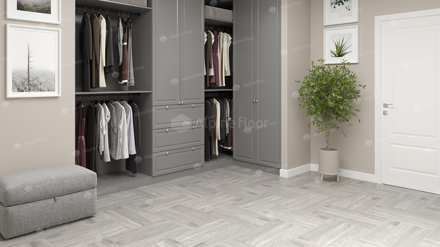 Кварц-винил Alpine Floor Parquet LVT Дуб Полис