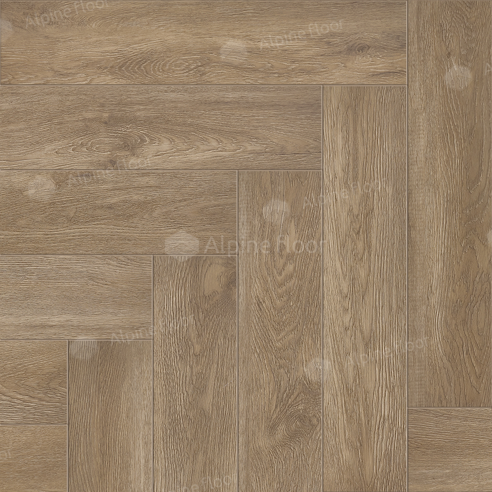 Паркет Ёлка Alpine Floor Parquet Premium  Макадамия