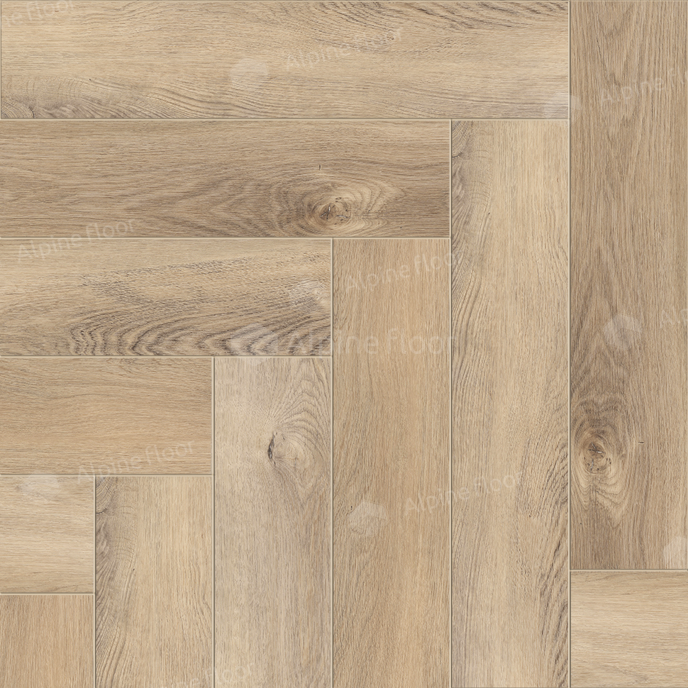 Паркет Ёлка Alpine Floor Parquet Premium  Дуб Природный Изысканный