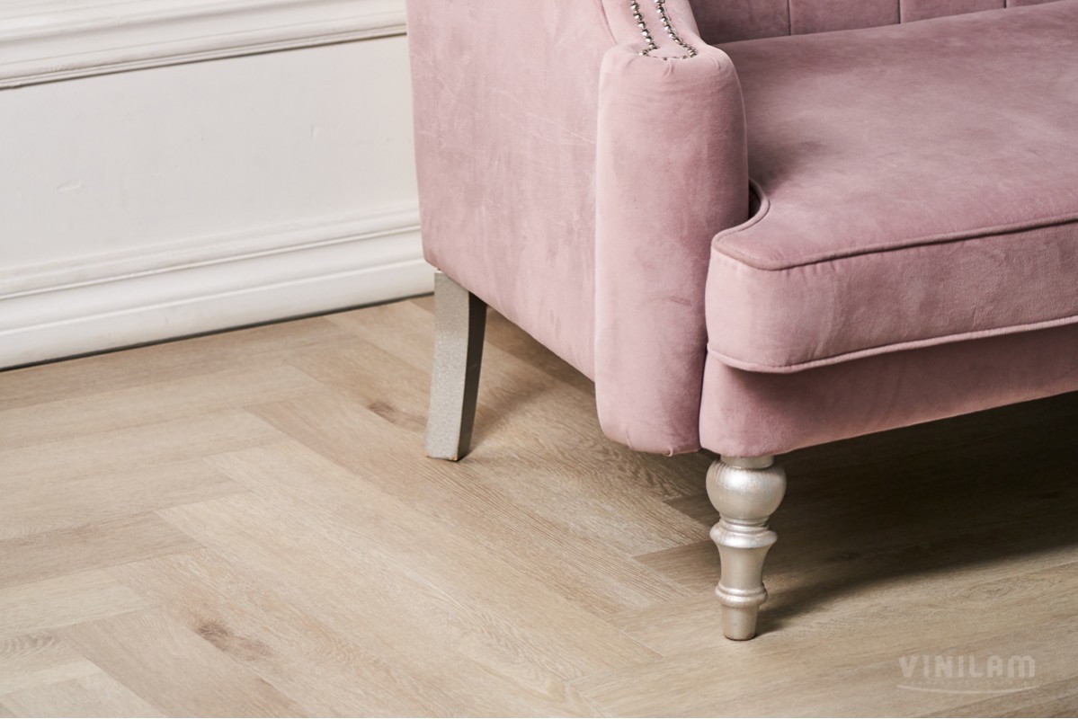 Кварц-винил Vinilam Parquet Herringbone Glue Паркет Скандинавский
