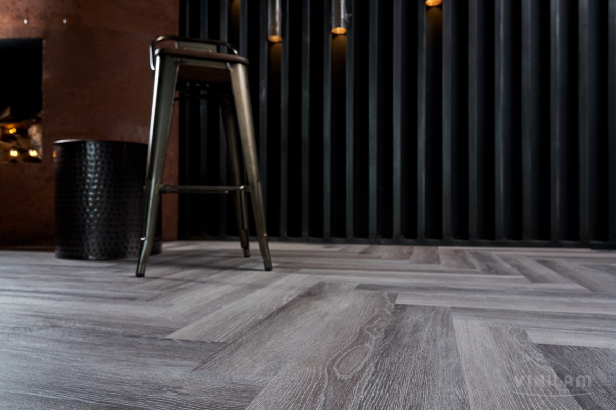 Кварц-винил Vinilam Parquet Herringbone Glue Паркет Микеланджело