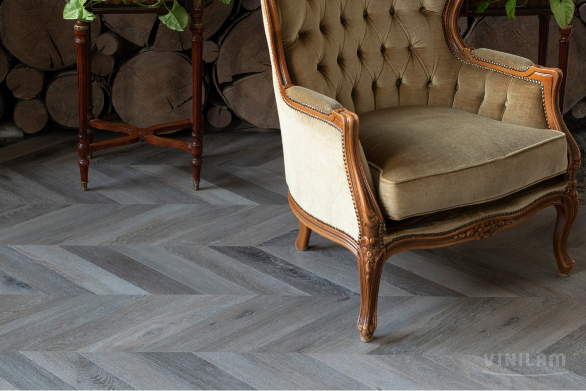 Кварц-винил Vinilam Parquet Chevron Шеврон Легран