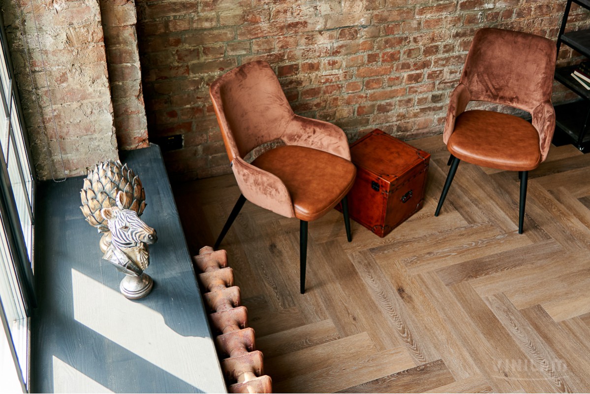 Кварц-винил Vinilam Parquet Herringbone Glue Венецианский Паркет