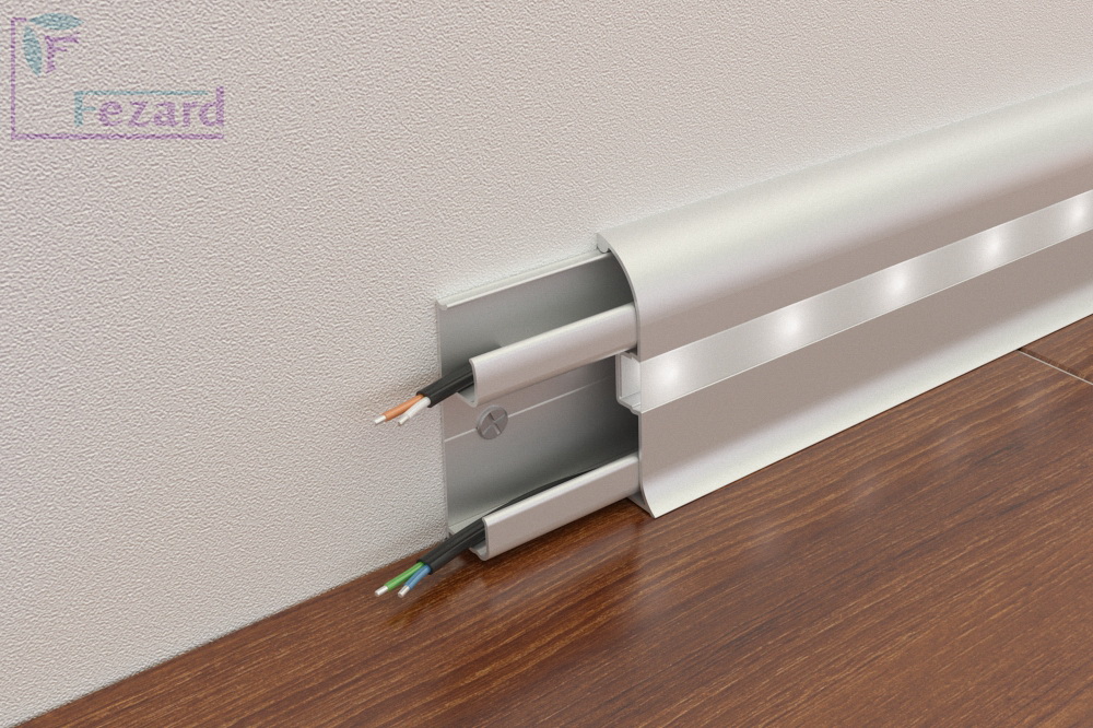 Плинтус Fezard Модель ALP-C65 Led Серебро Плинтус Fezard Модель ALP-C65 Led Серебро
