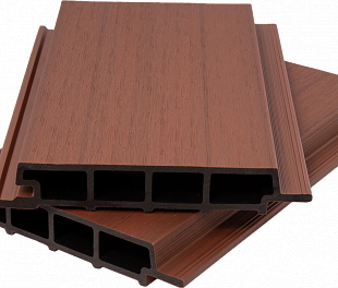 Террасная доска Polivan Фасадная система из ДПК доска Nusadua Wood сплошная терракот